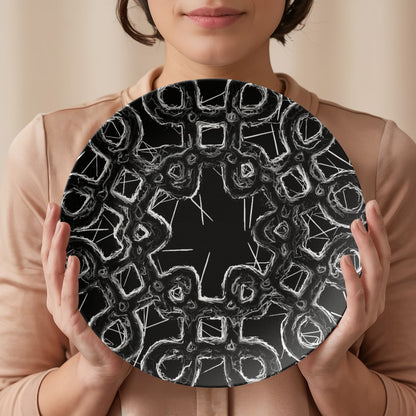 Black & White * 10" Plate