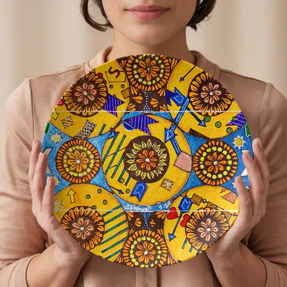 Flower Doodle 10" Plate