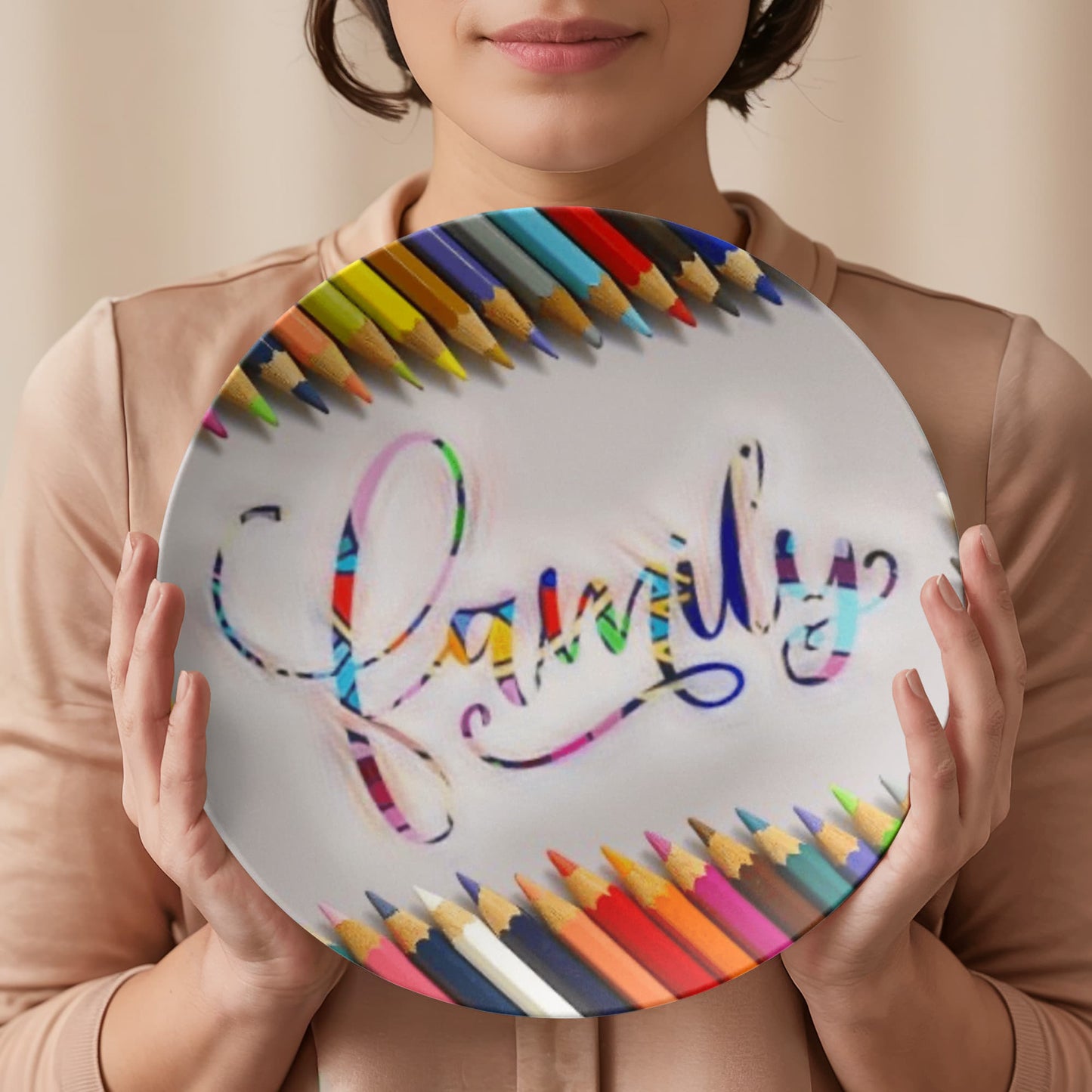 Colorful Family 10" Plate