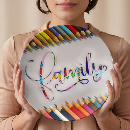 Colorful Family 10" Plate