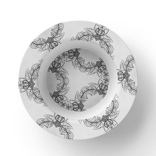 The Grape Wreaths 8.5" Bowl