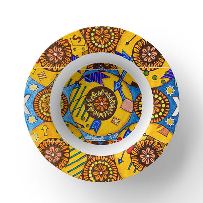 Flower Doodle 8.5" Bowl
