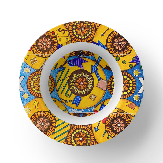 Flower Doodle 8.5" Bowl