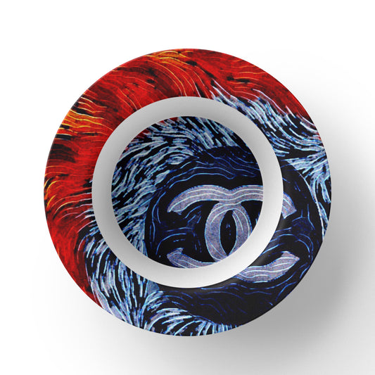Chanel Feathers 8.5" Bowl