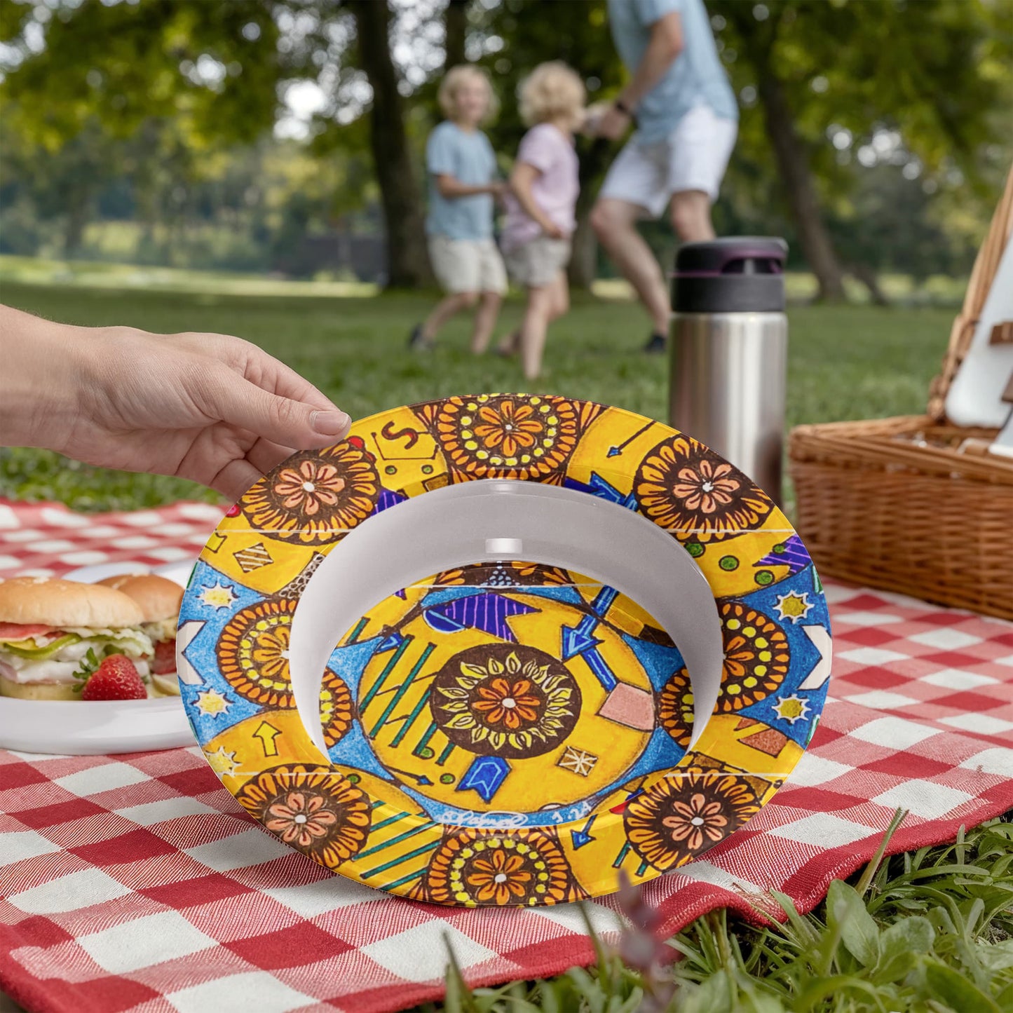Flower Doodle 8.5" Bowl