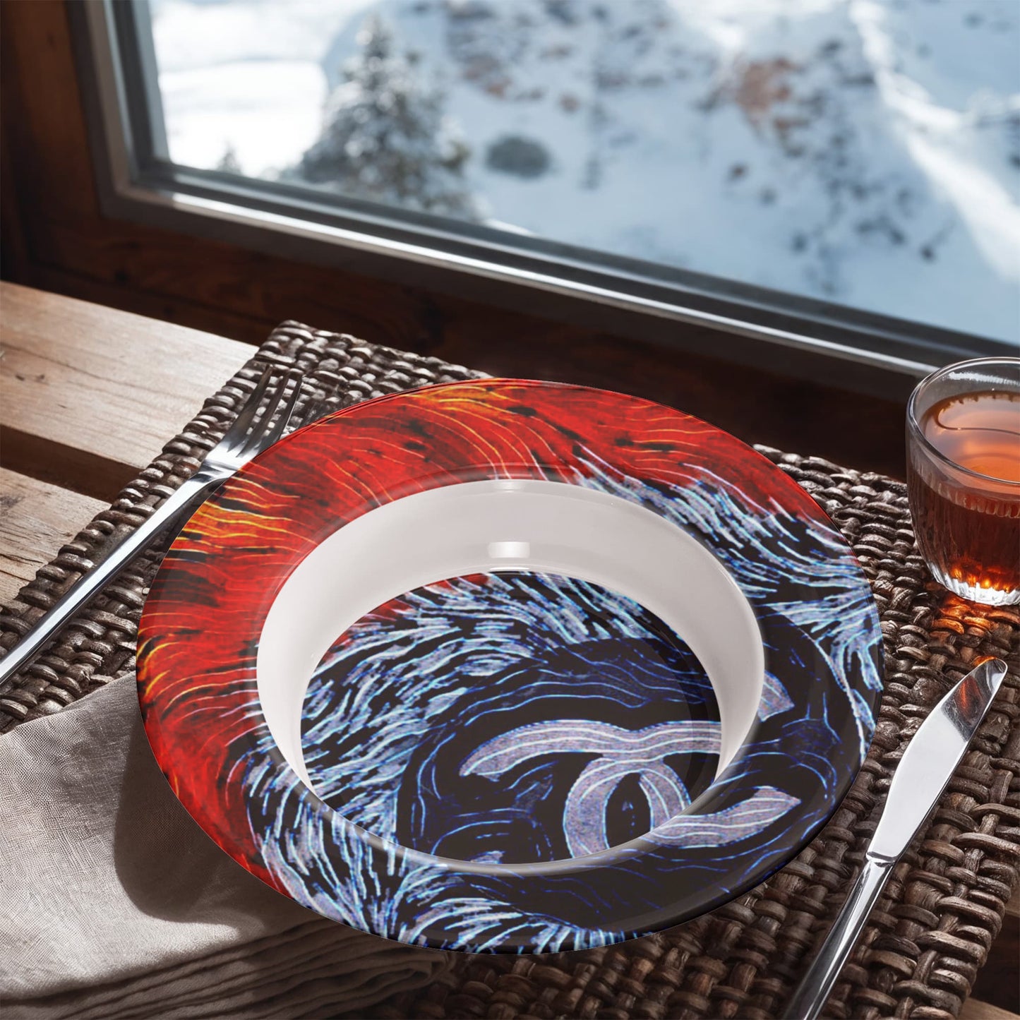 Chanel Feathers 8.5" Bowl