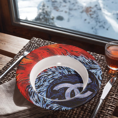Chanel Feathers 8.5" Bowl