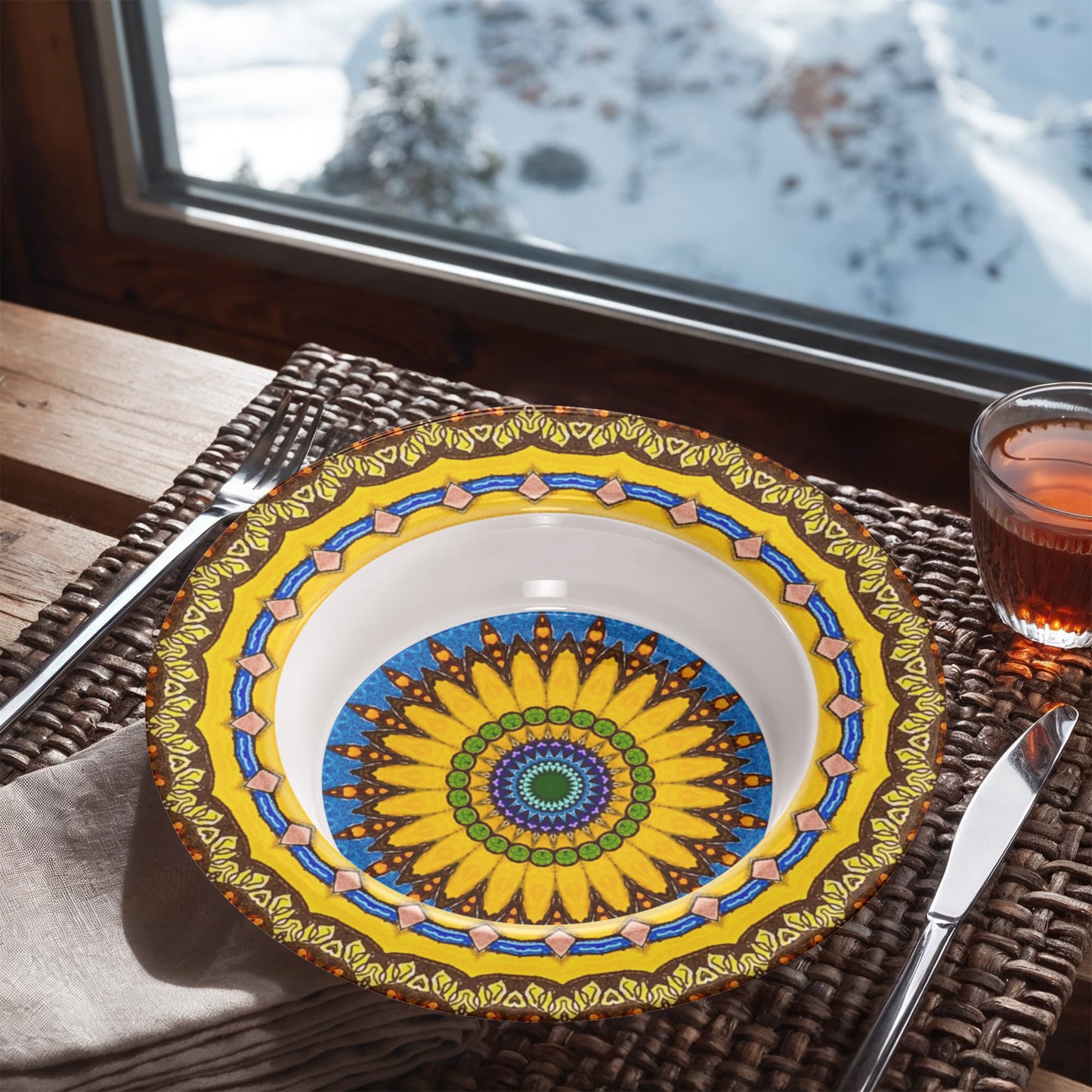 Joyful Mandala 8.5" Bowl