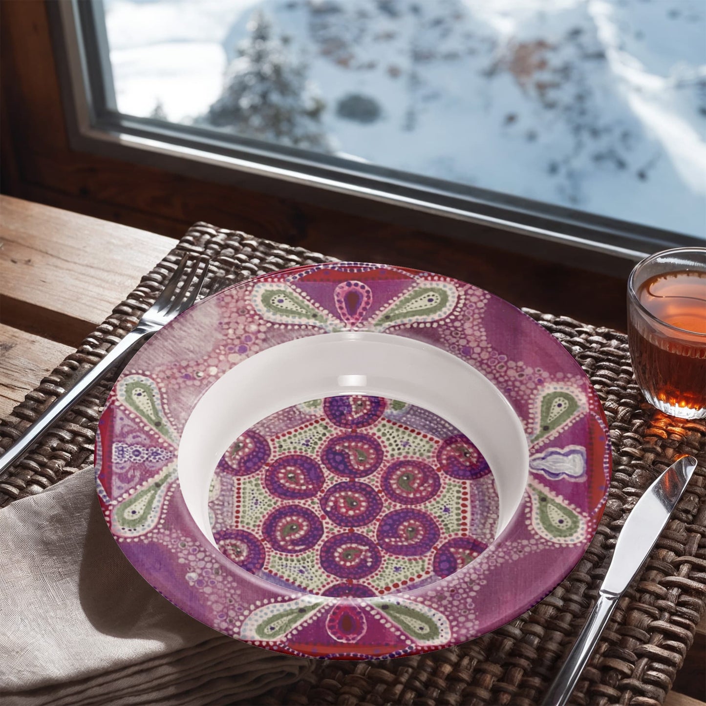 Fruit Of Life 8.5" Bowl