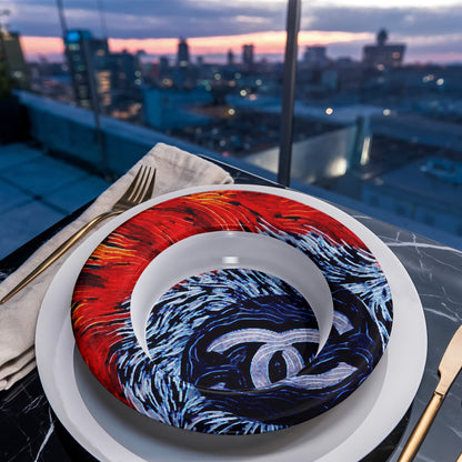 Chanel Feathers 8.5" Bowl