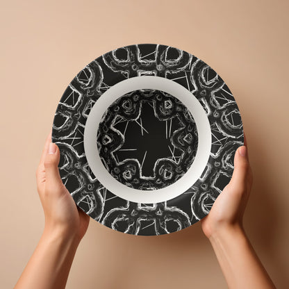 Black & White * 8.5" Bowl