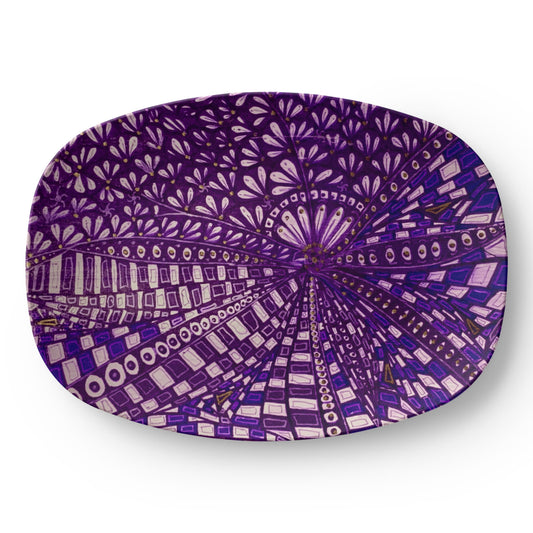 Purple Doodle Platter