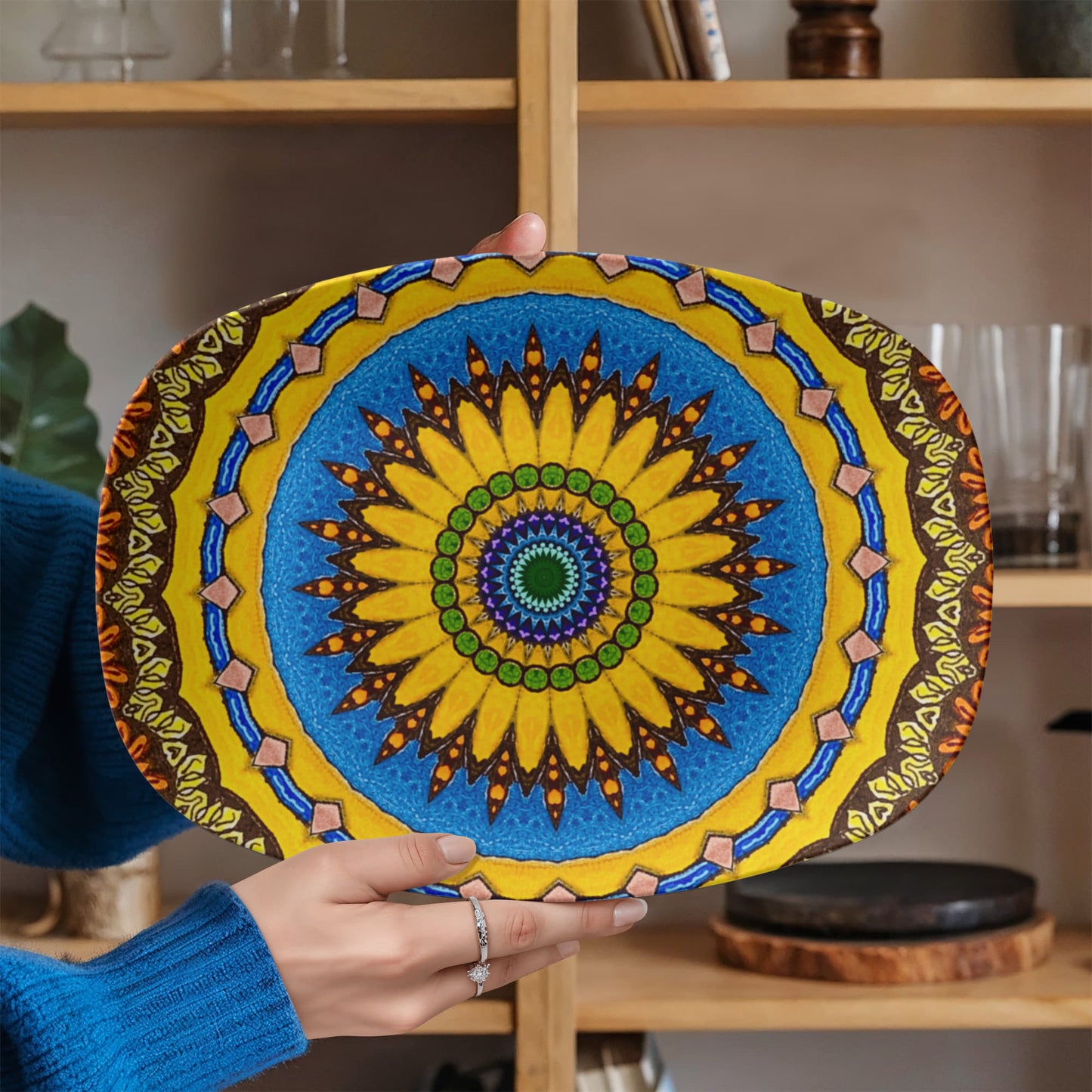 Joyful Mandala Platter
