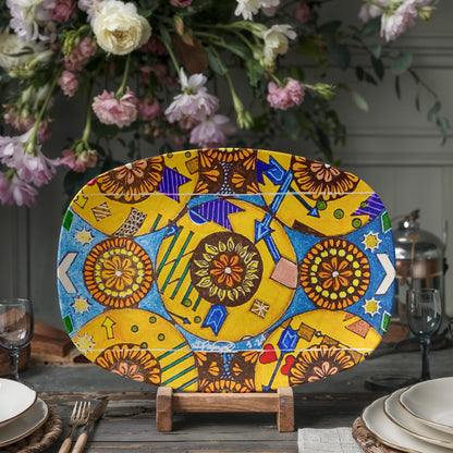 Flower Doodle Platter