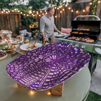 Purple Doodle Platter