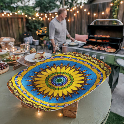 Joyful Mandala Platter