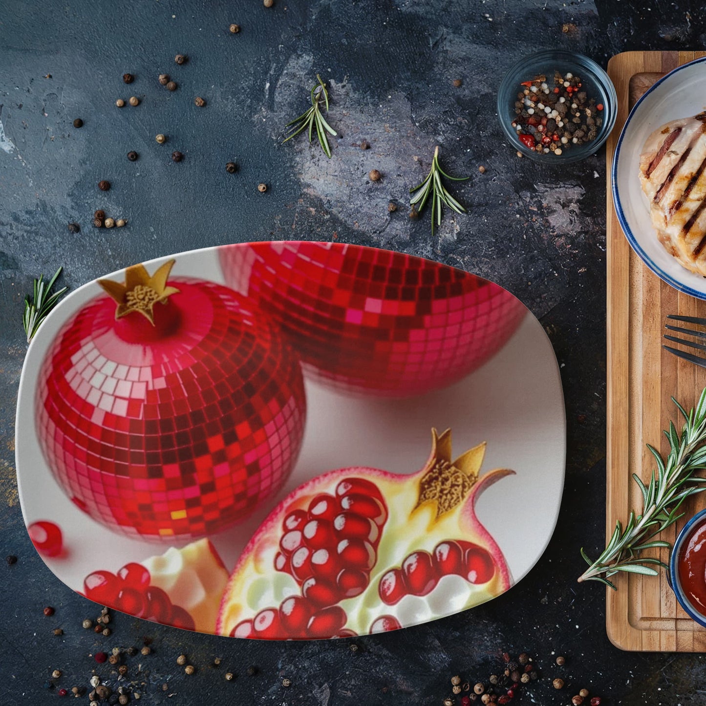 Disco Pomegranate Platter