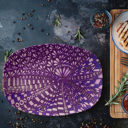 Purple Doodle Platter