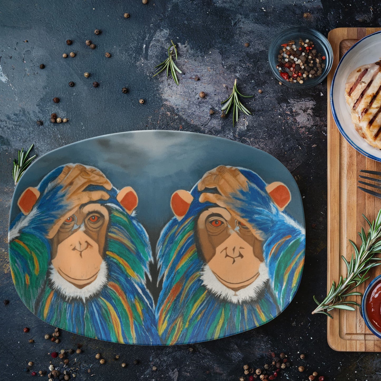 Monkeys In The Rain Platter