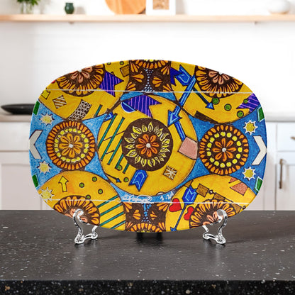 Flower Doodle Platter