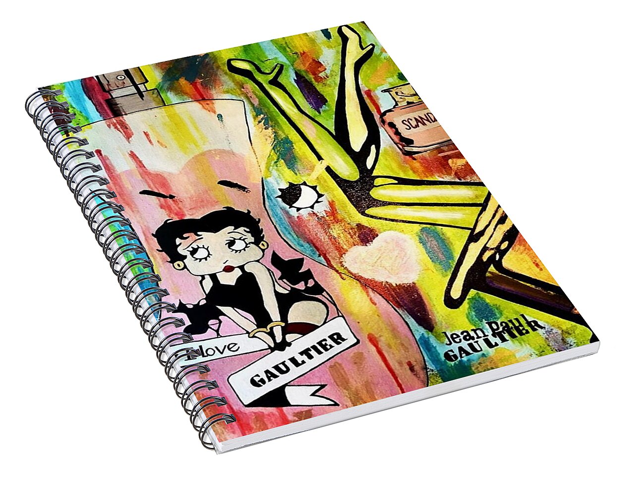 Betty Loves Gaultier - Spiral Notebook