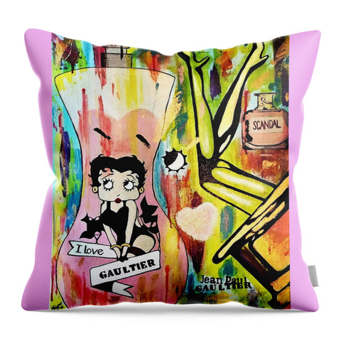 Betty Loves Gaultier - Throw Pillow