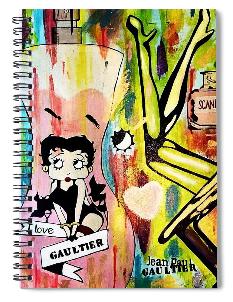 Betty Loves Gaultier - Spiral Notebook