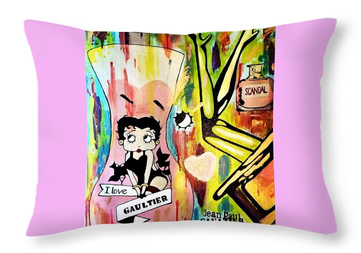 Betty Loves Gaultier - Throw Pillow