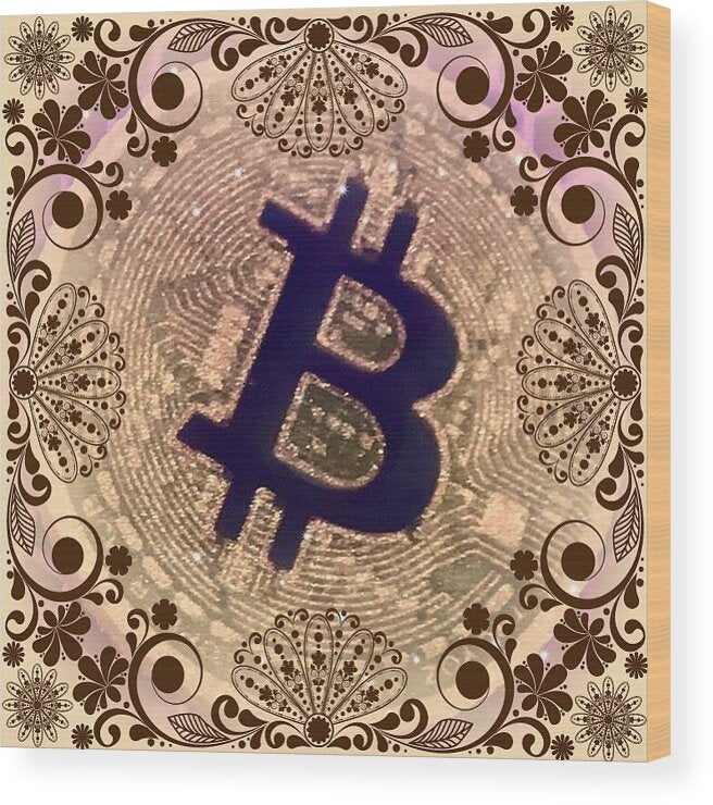 Bitcoin Tangle - Wood Print