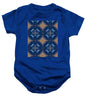 Blue Striped Agate Abstract I - Baby Onesie