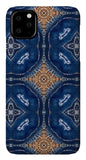 Blue Striped Agate Abstract I - Phone Case