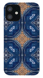 Blue Striped Agate Abstract I - Phone Case