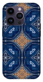 Blue Striped Agate Abstract I - Phone Case