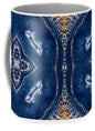Blue Striped Agate Abstract I - Mug
