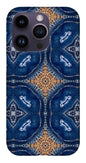 Blue Striped Agate Abstract I - Phone Case