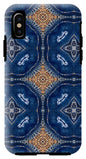 Blue Striped Agate Abstract I - Phone Case