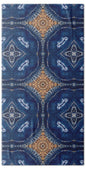Blue Striped Agate Abstract I - Beach Towel