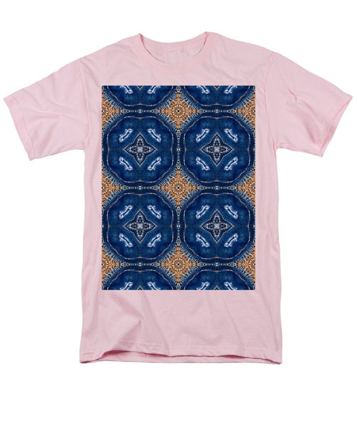 Blue Striped Agate Abstract I - Men's T-Shirt  (Regular Fit)