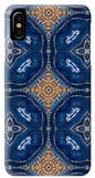 Blue Striped Agate Abstract I - Phone Case