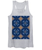 Blue Striped Agate Abstract I - Women's Tank Top
