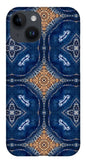 Blue Striped Agate Abstract I - Phone Case