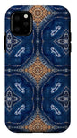 Blue Striped Agate Abstract I - Phone Case