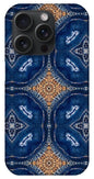 Blue Striped Agate Abstract I - Phone Case
