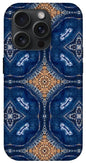 Blue Striped Agate Abstract I - Phone Case