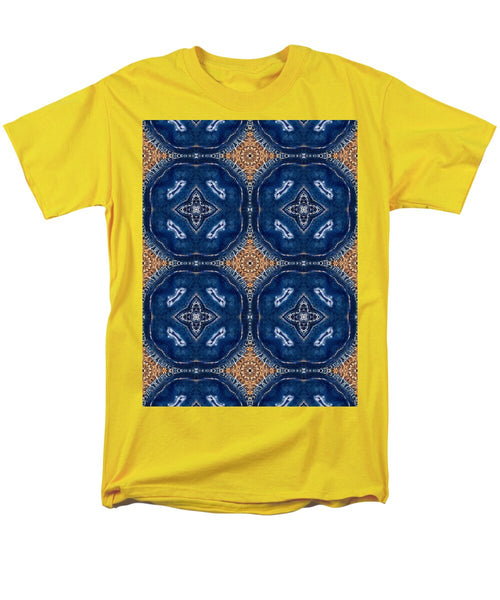 Blue Striped Agate Abstract I - Men's T-Shirt  (Regular Fit)