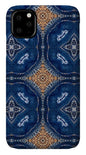 Blue Striped Agate Abstract I - Phone Case