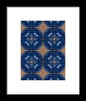 Blue Striped Agate Abstract I - Framed Print