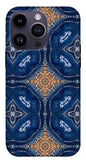 Blue Striped Agate Abstract I - Phone Case