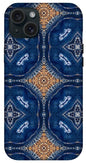 Blue Striped Agate Abstract I - Phone Case