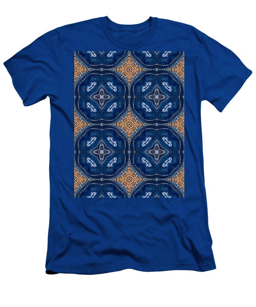Blue Striped Agate Abstract I - T-Shirt